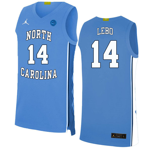 Men #14 Creighton Lebo North Carolina Tar Heels College Basketball Jerseys Stitched Sale-Carolina Bl - Click Image to Close